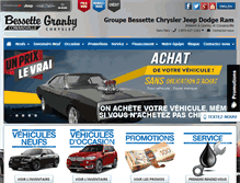 Tablet Screenshot of granbychrysler.com